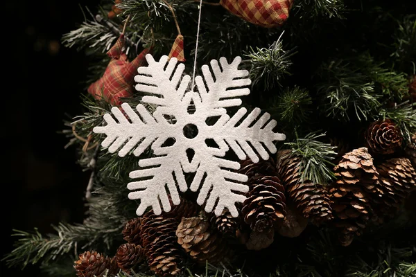 Λευκό Snowflake διακόσμηση — Φωτογραφία Αρχείου