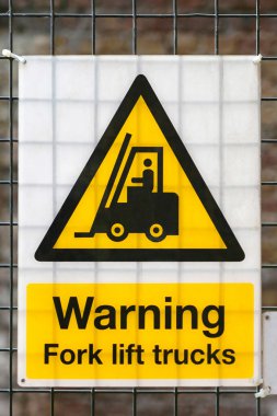 Uyarı işareti forklift