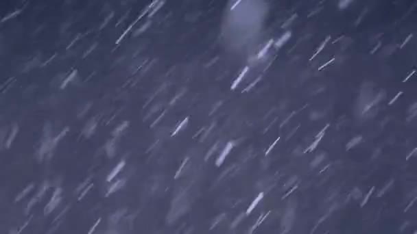 Nieve de invierno abstracta — Vídeos de Stock