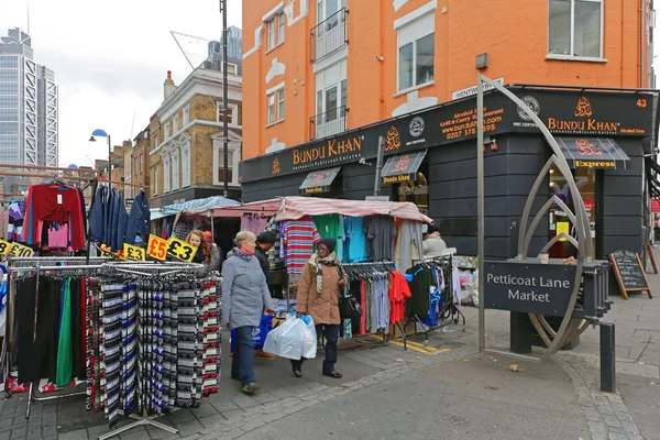 ペチコート レーン市場ロンドン — ストック写真