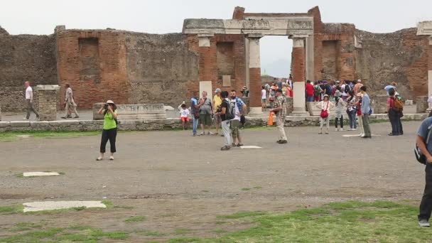 Ιταλία ερείπια της Πομπηίας — Αρχείο Βίντεο