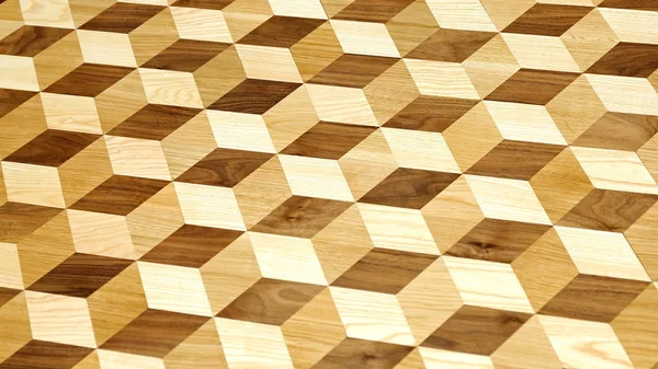 3D dřevěné dlaždice — Stock fotografie