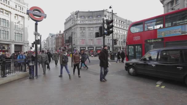 Oxford Circus Crossing — Stock Video