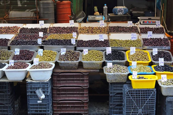 Variété d'olives en Grèce — Photo