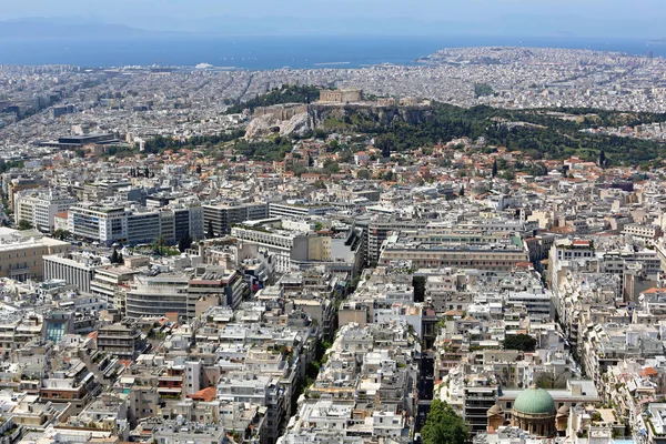 Luchtfoto van Athene — Stockfoto