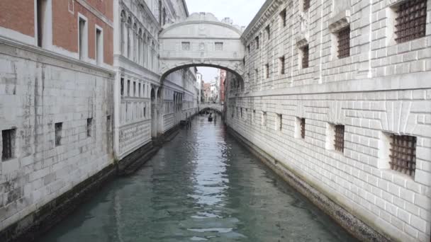 Most vzdechů benátský — Stock video