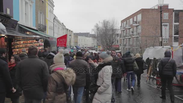 Portobello Road London — Stockvideo