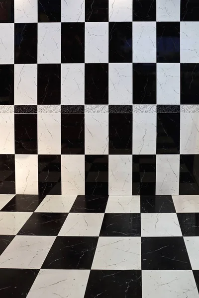 Checkered telhas piso e parede — Fotografia de Stock