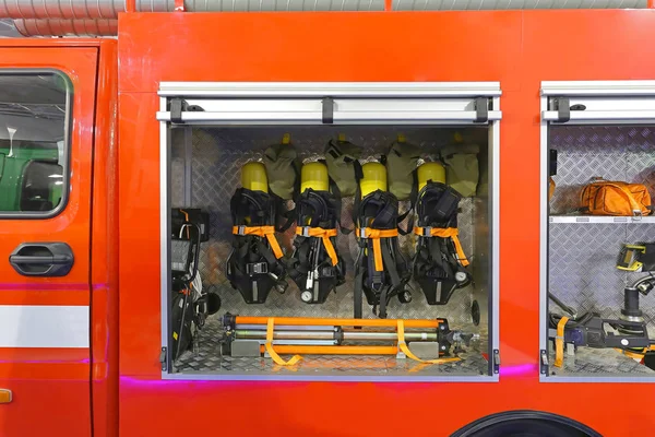 Пожежна машина інструменти — стокове фото