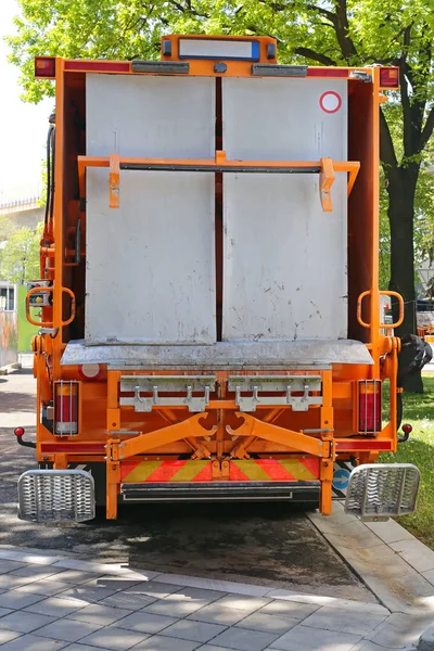 쓰레기 트럭 로더 — 스톡 사진
