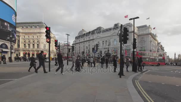 Piccadilly Circo de Londres — Vídeos de Stock