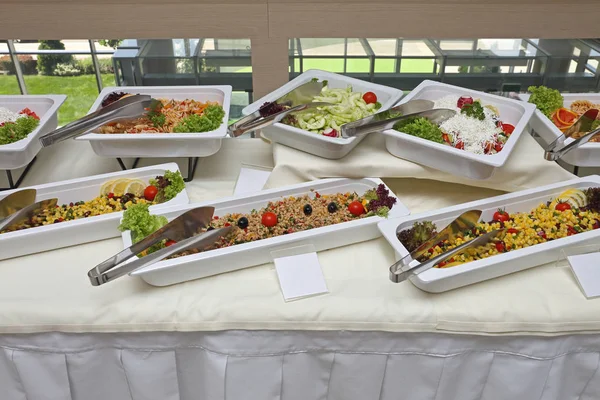 Buffet eten tabel — Stockfoto