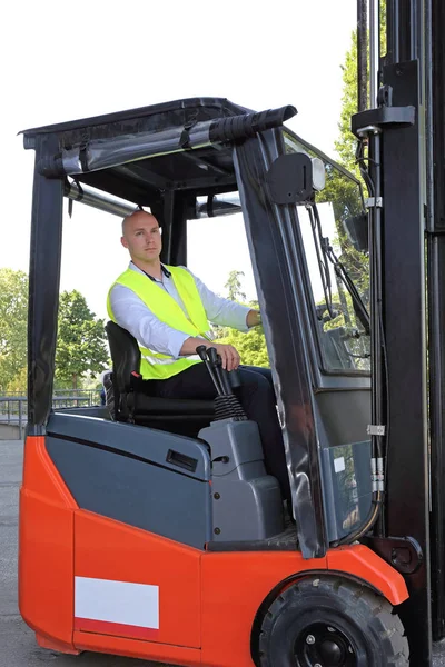 Gabelstaplerfahrer — Stockfoto