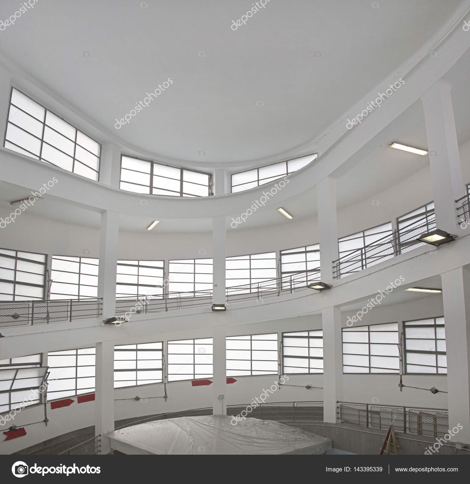 Spiral Parking Ramp Design Spiral Parking Ramp Stock