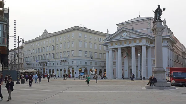 Piazza Della Borsa in Trieste — Stock Photo, Image