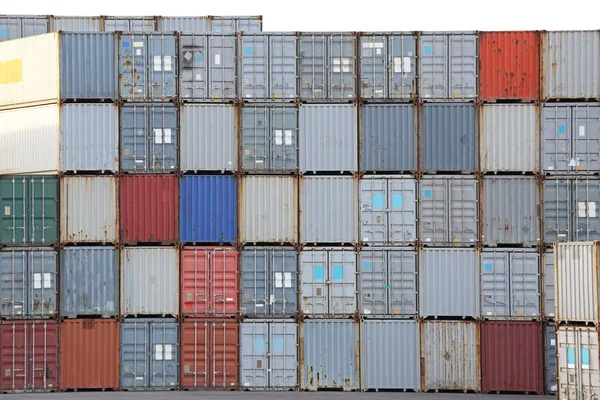 Stacked Shipping Containers — Stock Photo, Image