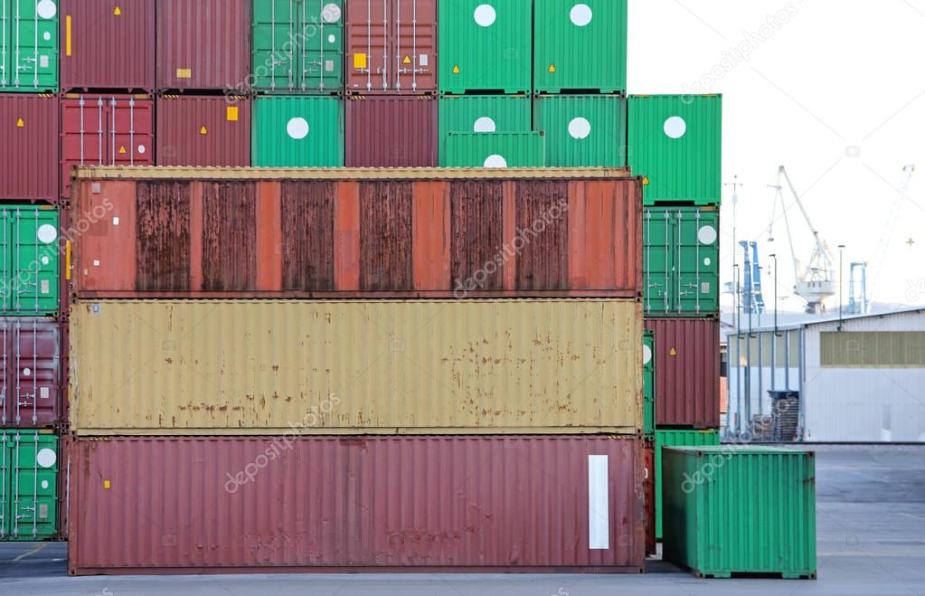 Cargo Containers in Port