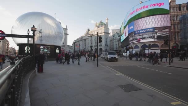 Piccadilly Circus London tél — Stock videók