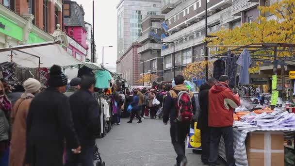 Petticoat Lane Market Londra — Video Stock