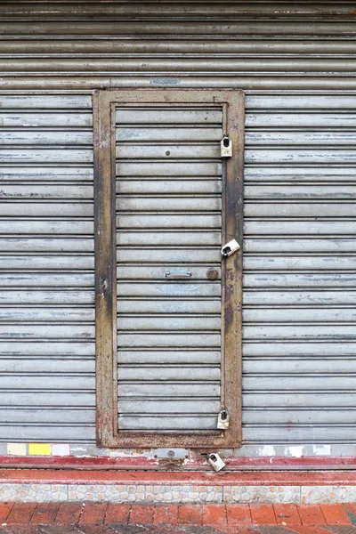 Zárt ajtó lakatok — Stock Fotó
