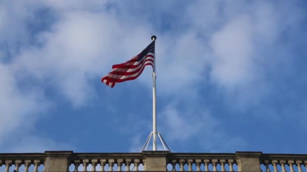 Vlag van de Verenigde Staten — Stockvideo