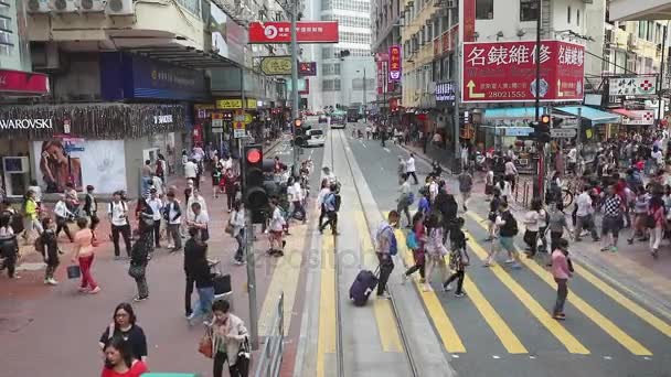 Pedoni Hong Kong — Video Stock