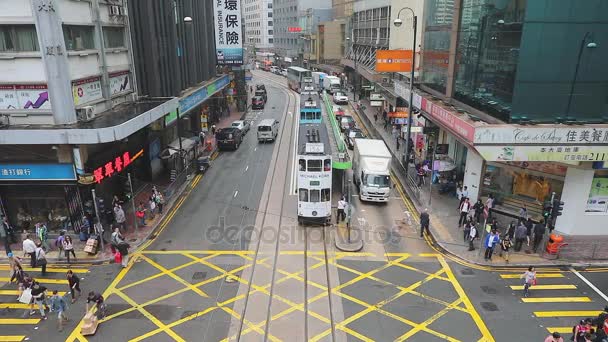 Tramvay Hong Kong — Stok video