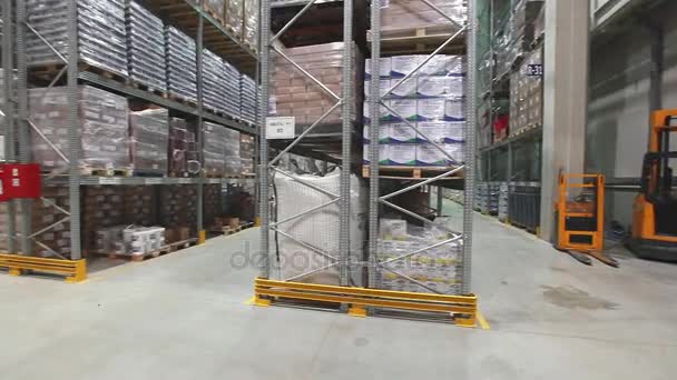 Food Warehouse Pan — Stock Video