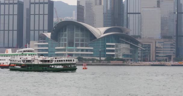Transbordador Hong Kong — Vídeo de stock