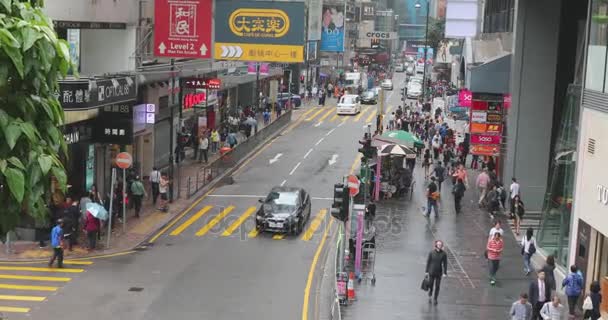 Queens Road Hong Kong — Vídeo de stock