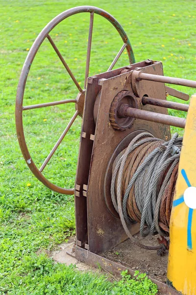 Steel Cable Winch — Stock Photo, Image