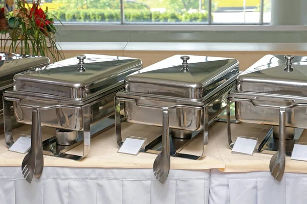 Voedsel Warmers Buffet — Stockfoto