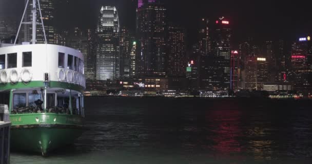 Star Ferry di notte — Video Stock