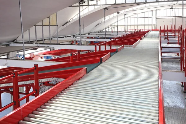 Distribusi Logistik Conveyor — Stok Foto