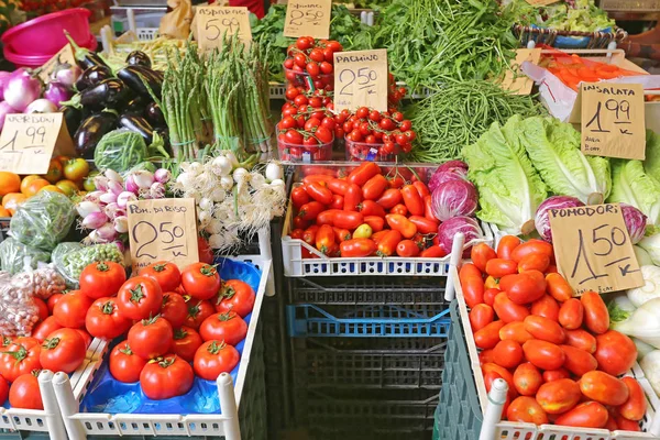 Mercado de verduras Italia — Foto de Stock