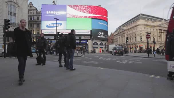 Schermo Piccadilly Circus — Video Stock