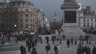 Trafalgar Meydanı'na kış günü