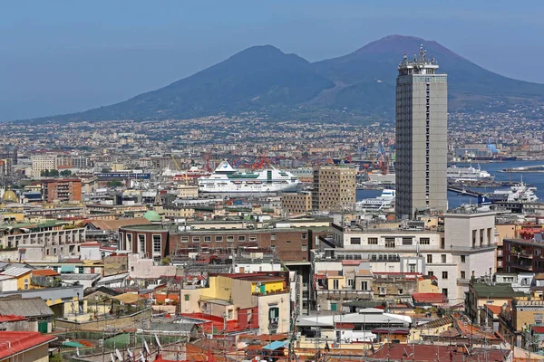 Nápoles e Vesúvio — Fotografia de Stock