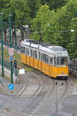 Budapeşte sarı tramvay