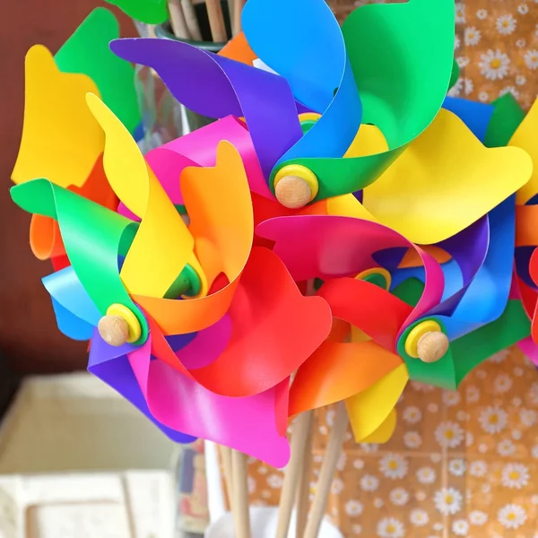 Windmill Rainbow Spinner — Stock Photo, Image