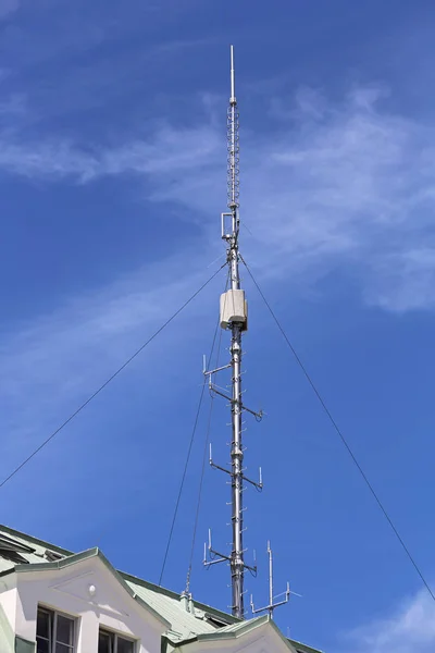 Kommunikációs Antenna árboc — Stock Fotó