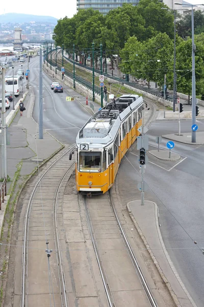 Будапештский трамвай — стоковое фото