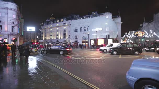 Londres Reino Unido Novembro 2013 Piccadilly Circus Square Com Grande — Vídeo de Stock