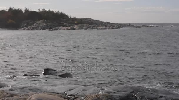 Costa Del Mar Del Norte Noruega Invierno — Vídeo de stock