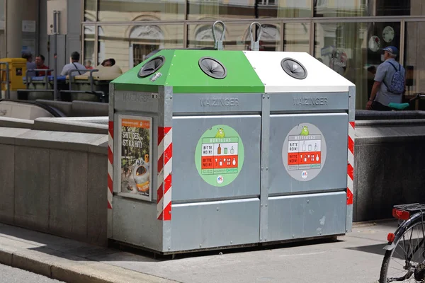 在维也纳的回收利用 — 图库照片