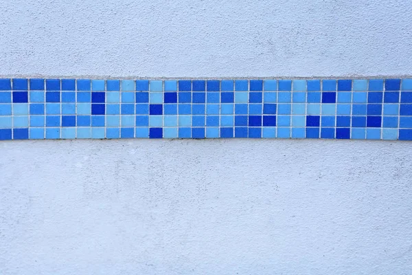 Parede azulejos azuis — Fotografia de Stock