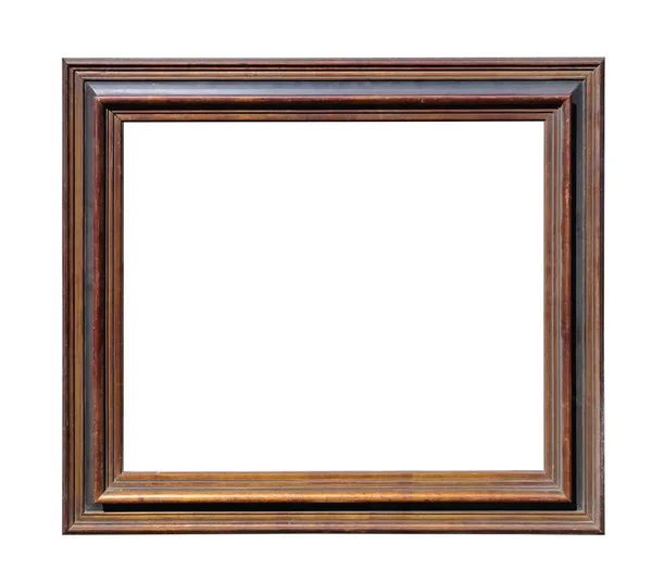 Houten frame geïsoleerd — Stockfoto