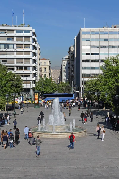 Fuente Plaza Syntagma — Foto de Stock