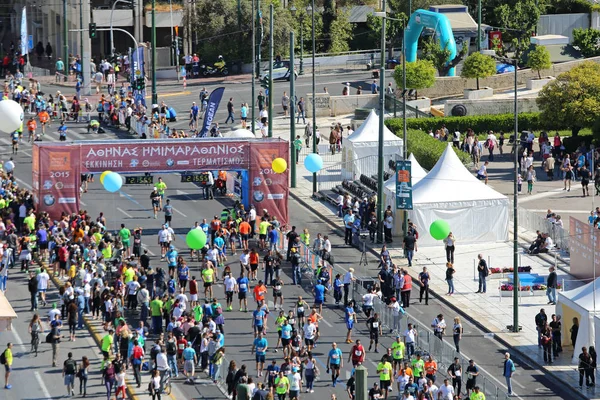 Półmaraton w Atenach — Zdjęcie stockowe