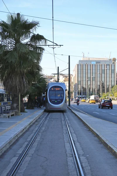 Athene tram — Stockfoto